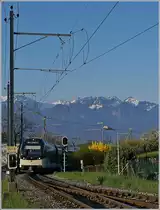 The CEV MVR GTW ABeh 2/4 7504 is arraving at St Legier Station.
03.04.2017