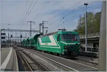 The BAM MBC Ge 4/4 21 with a Cargo Train in Morges.
11.04.2017