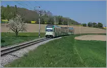 A BAM MBC local train on the way to L'Isle near Apples.
11.04.2017