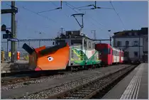 The YSteC  TRAVYS Ge 4/4 in Yverdon.
14.02.2017