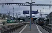 BAM MBC Ge 4/4 and BLS Re 4/4 in Morges.
22.02.2017