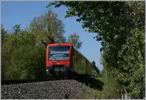 Two DB VT 650 on the way to Radolfzell by Nussdorf.
24.04.2017 