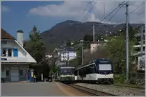 MOB GDe 4/4 and Alpina in Fontanivent.
03.04.2017