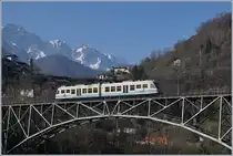 A FART ABe 4/6 on the Isorno Brdigde by Intragna.
16.03.2017