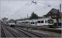 A AAR ABe 4/8 in Schöftland is waiting for his departur to Menziken.
07.05.2017