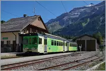 ASD BDe 4/4 402 with his Bt 431 in Les Diableres.
05.09.2017