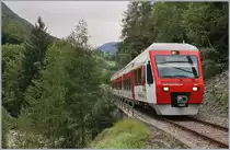 A TMR Regio Alps local train from Orsière to Sembrancher near Sembrancher.
13.09.2017