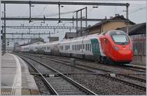 The SBB RABe 501 004  Giruno  (UIC 93 85 0501 004-2 CH-SBB) in Riviera-Bironico
01.10.2018