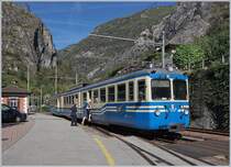 The SSIF ABe  8/8 22 Ticino in Ponte Brolla.
02.10.2018