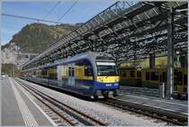 The BOB ABDeh 4/8 323 with a Abt-element waiting for his departure to Interlaken Ost in Lauterbrunen.
16.10.2018