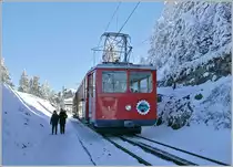A Rigi Bahn local train from Vitznau to Rigi Kulm by Rigi Staffelhöhe.
24.02.2018  