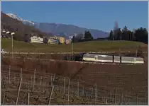 A CEV MVR GTW on the way to Les Avants between Châtelard VD and Planchamp.
22.01.2019