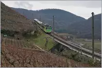 A AL local train in the vineyards over Aigle.
07.01.2018