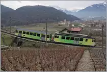 A AL local train in the vineyards over Aigle.
07.01.2018