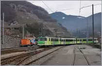 A Al local train to Leysin is arriving at Aigle Dépôt.

7. Jan. 2018 