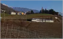 A CEV MVR GTW ABeh 2/6 on the way to Les Avants between Châtelard VD and Planchamp.
22.01.2019