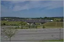 The TGV 9896 from Montpellier to Luxemburg near his next stop Belfort Montbeliard TGV.

06.07.2019