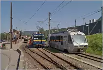 The MOB Gem 2503 and den CEV MVR Beh 2/4 72 in Blonay.

27.06.2019
