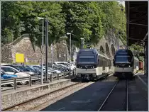 The MOB Alpina Be 4/4 9204, ABe 4/4 9304 and the CEV MVR ABeh 2/6 7506 in Vevey.

20.06.2019