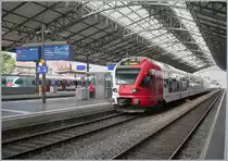 The TPF Flirt RABe 527 197 in Lausanne.

20.07.2019