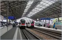 A SBB (RABe 523) and a TPF (RABe 527) Flirt in Lausanne.

20.07.2019