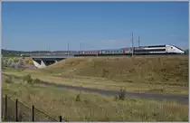 The TGV Lyria 9203 from Paris to Zürich near Meroux. 

23.07.2019