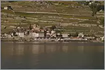 Two SBB RABe 523 (FLIRT) on the way to Villeneve by St Saphorin.

01.10.2019