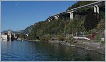 The EC 39 near Villeneuve on the left, the Castle of Chillon.

11.10.2019