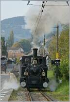 The Blonay-Chamby G 3/3 N° 6 is leaving the Blonay Station.

20.10.2019