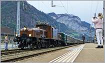 100 years Crocodile-Loks: The SBB Historic Ce 6/8 III 14253 (91 85 4601 253-8) in Erstfeld. 19.10.2019
