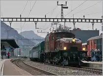 100 years Crocodile-Loks: The SBB Historic Ce 6/8 III 14253 (91 85 4601 253-8) in Erstfeld. 19.10.2019