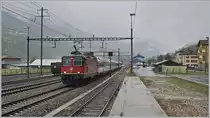 The SBB Re 4/4 11159 with the Gotthard Panorama Express from Lugano to Flüelen (with a boat Connection to Luzern) in Ambri Piotta.

19.10.2019