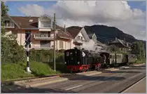 The Blonay-Chamby Railway G 2x 2/23 105 in Blonay. 

05.10.2019