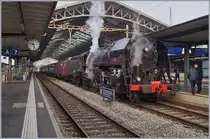 The SNCF 141 R 568 (L'Association 141R568 ) in Lausanne. 26.10.2019