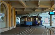 Rochers de Naye Bhe 2/4 and Bhe 4/8 in Montreux.

07.01.2018