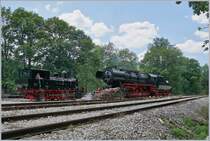 The Coni Fer E 3/3 N° 5 und die 52 8163-9 in Les Hôpitaux Neufs.

16.07.2019