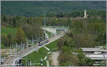 A TILO Flirt on the way to Stabio near Arcisate. 

26.04.2019