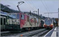 The MOB GDe 4/4 6006 in Zweisimmen. 

22.10.2019