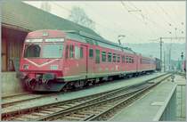 The EBT SMB VHB (-> RM -> BLS) RABDe 4/4 282 in Huttwil.
Analog picture
Early Spring 1988 