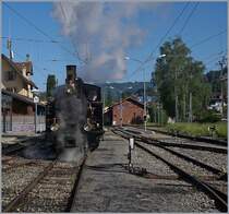 50 years Blonay Chamby Railway - The mega Steam FestivaL: The Ballenberg Dampfbahn G 3/4 208 by the Blonay - Chamby Railway in Blonay

11.05.2018