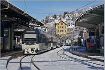 A MOB Alpina local train servie to Zweisimmen in Montreux. 

29.01.2019