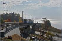 The MOB ABDe 8/8 4002 VAUD between Châtelard VD and Planchamp. 

06.11.2018