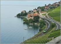 A SBB Re 460 with an IR to Brig by Rivaz. 

27.06.2015