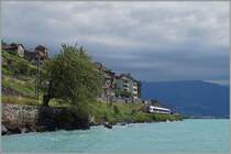 A SBB RABe 523  Flirt  in St St Saphorin. 

08.07.2015