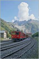 The MGB HGm 4/4 61 in Gletsch.

31.08.2019