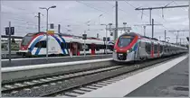 Léman Expess: SBB RABe 522 and SNCF Z 31 500 in Annemasse. 

15.12.2019