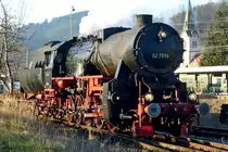 EFZ 52 7596 stands at Hausach on 29 December 2019.