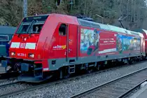 DB 146 229 advertises at Triberg for the Schwarzwald region on 29 December 2019.