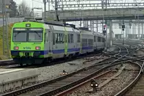 BLS 723 quits Spiez with a service to Interlaken Ost on 2 January 2020.