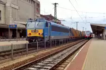 With the new Hangartner-train, modified Giganta 630 138 calls shortly at Györ on 6 May 2017.